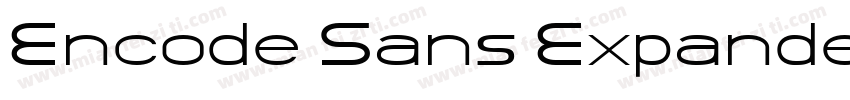 Encode Sans Expanded字体转换